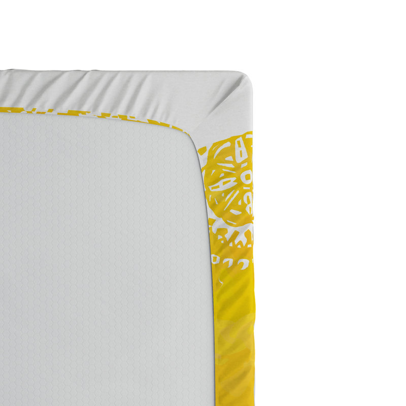 Microfiber Abstract Fitted Sheet, Twin Fitted Sheet