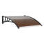 Auvent de porte rétractable en polycarbonate VEVOR-90763976-90763977