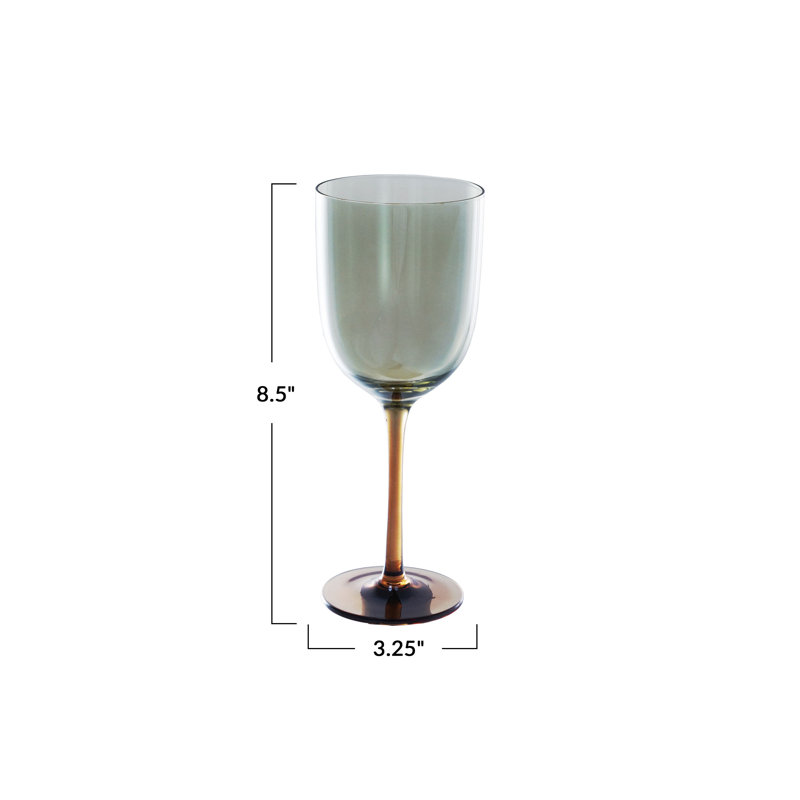 Verre à vin à pied irisé