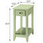 Table d'appoint compacte avec tiroir et tablette supplémentaire