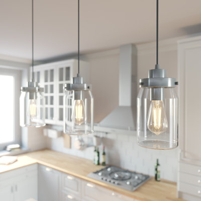 Luminaire suspendu linéaire à 3 lumières pour îlot de cuisine Devon Park