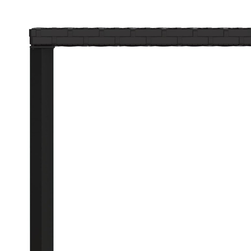 Ensemble repas d'extérieur carré L 35,4 po Castorina, Noir