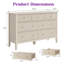 Commode 7 tiroirs Philomena, l 53,1 po-129957384