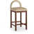 Beige Velvet Seat/Brown Frame selected