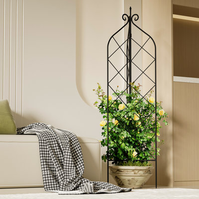 Treillis de jardin en mÃ©tal Roseville de 45 cm pour plantes grimpantes et en pot