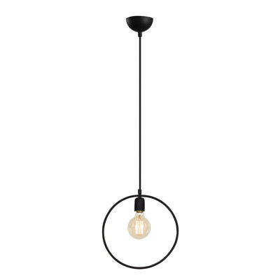 1 - Light Matte Black Unique/Statement Pendant