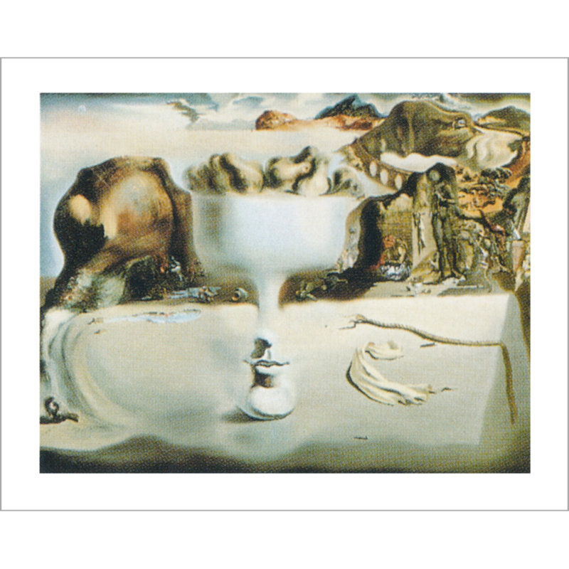 «Apparence d'un visage» par Salvador Dali, reproduction d'art graphique sur papier sans cadre
