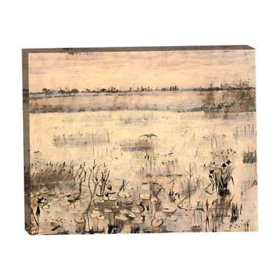 Marais de Van Gogh avec nénuphars en rose 16 x 20