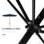 Parasol de marché d'extérieur de 6,5 pi x 10 pi avec manivelle et inclinaison à bouton-poussoir Outsunny-1634826910