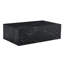 Table basse 39,3 * 23,6 * 11,8 pouces en bois aggloméré noir texturé - Design luxueux (table basse incluse seulement)
