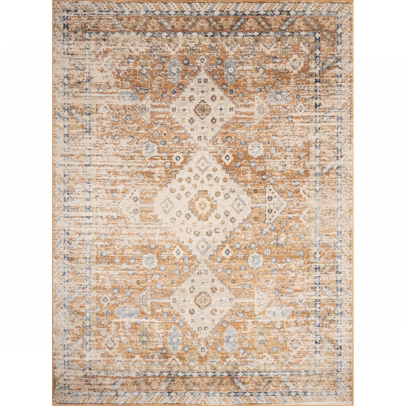 Rust Area Rug, Rectangle 7'10" x 10'3"