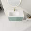 Meuble-lavabo mural avec lavabo en céramique, meuble-lavabo avec porte à fermeture en douceur
