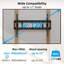 Support mural inclinable robuste pour téléviseur de 60 à 120 po - Support à profil bas avec espacement des montants de 32 po