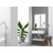Pyramid 24" Wall-Mounted Modern Bathroom Sink with Ramp Basin - White, With Faucet Hole-67184107-62540268