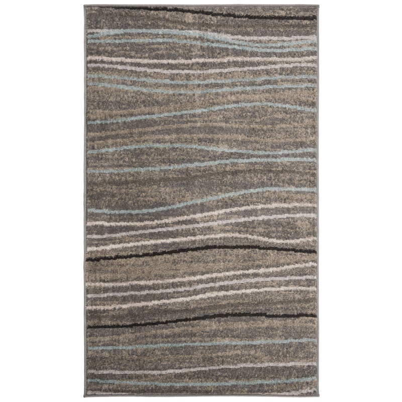 South Hadley Abstract Hand Woven Area Rug, Rectangle 122 x 183 cm