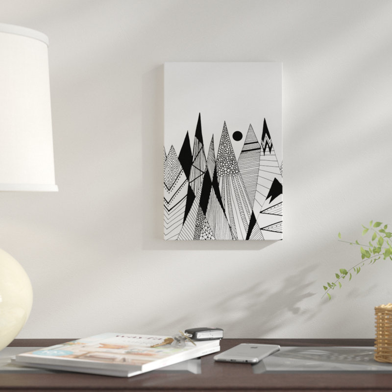 « patterns », reproduction d’impression sur toile tendue, H 60 po x l 40po x P 1,5 po, Toile tendue, Pas de tapis