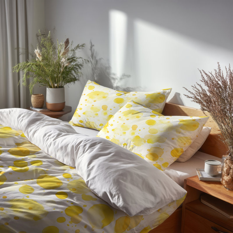 Ensemble de literie moderne 3 pièces - Ensemble de housse de couette à bulles de rosée abstraite
