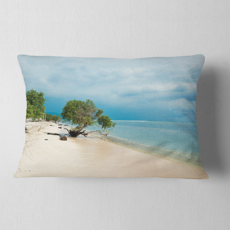 Coussin lombaire seascape magnifique ivoire en indonésie