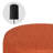 12.4" Round Upholstered Accent Ottoman Footstool-996085829