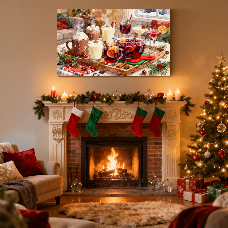 Ensemble de 3 décorations de Noël sur table, H 16 po x l 24 po