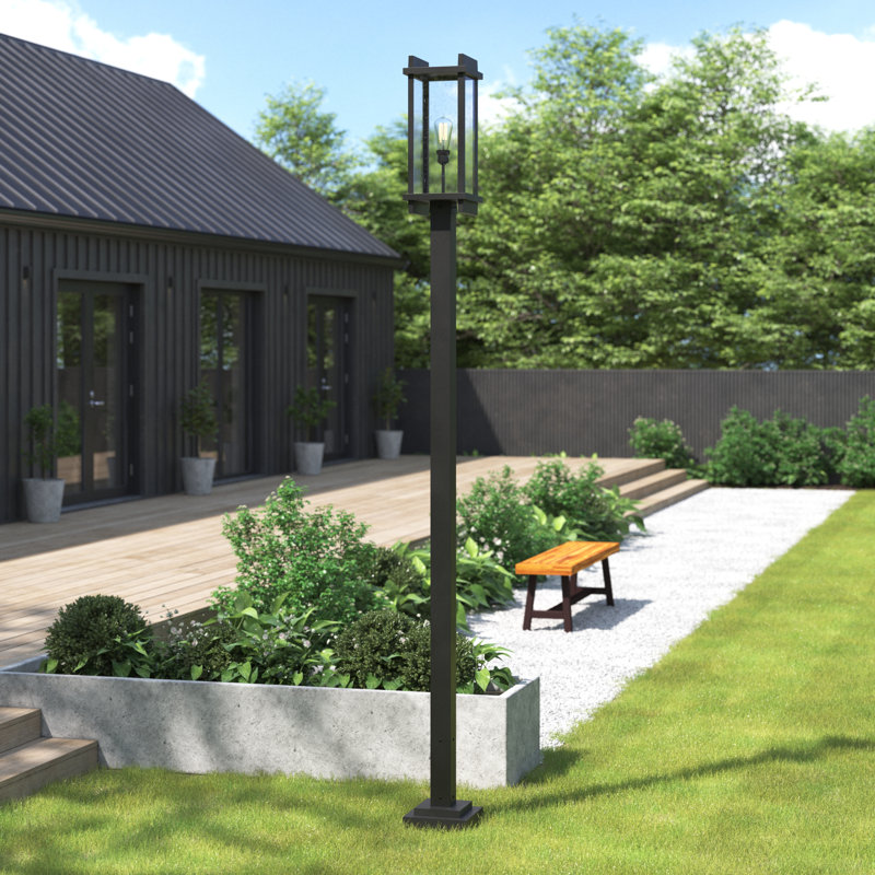 Lampadaire Casha H 117,88 po (double), Noir, H 117,88 po x l 10 po x P 10 po