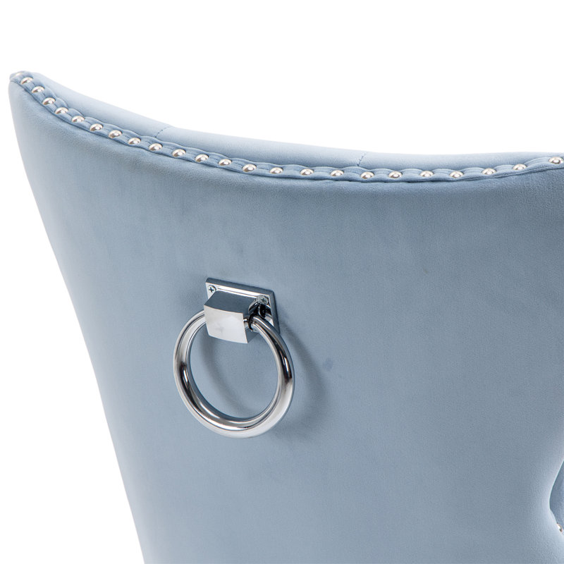 Chaise d'appoint Wallick, Bleu