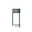 Unique Half Moon Design End Table With Sliding Rattan Door,Elegant Semi-Circle Entryway Console Table With 2 Rattan Storage Cabinet And Bottom Shelf-462115093