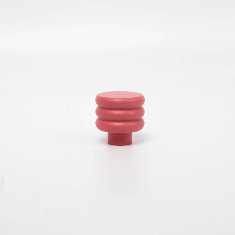 ROUS Hardware Mid-Century Modern Honey Comb Knob, Blush (Pink)