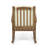 Outdoor Texel Rocking Solid Wood Chair with Cushions, Brown Frame / Cream Cushion