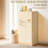 Wooden Toy Refrigerator with Accessories, Pretend Play Kitchen Set for Kids & Toddlers