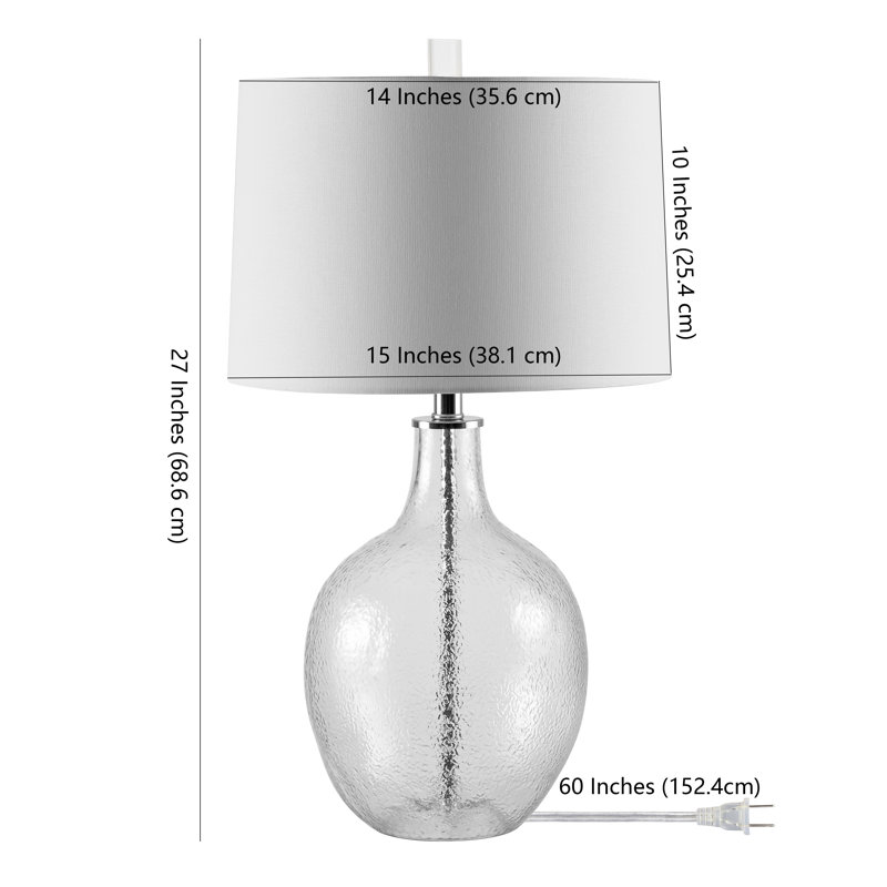 Lampe de table 26 po Odette, Clair