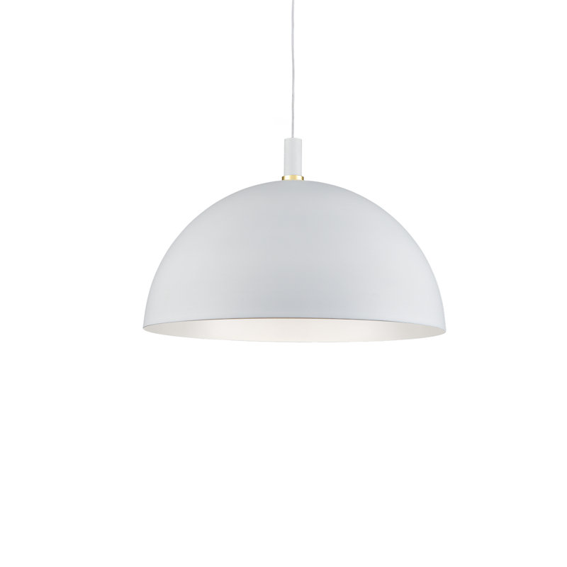 Archibald 1 - Light Single Pendant, White, 20" H x 32" W x 32" D
