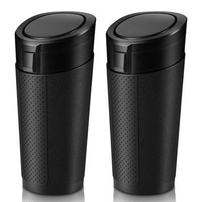 Mini poubelle de voiture compacte et étanche pour porte-gobelet et porte