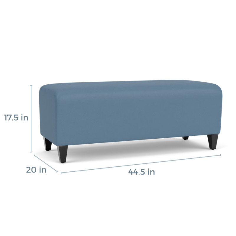 Banc de réception Ravenna, Bois noir, Open House Quarry - bleu