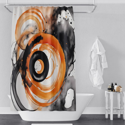 Rideau de douche abstrait