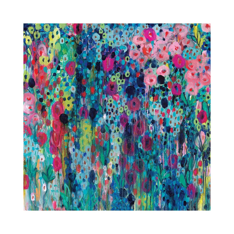 Painted Strings by Carrie Schmitt - Wrapped Canvas Painting, 45.72 cm H x 45.72 cm W x 1.91 cm D