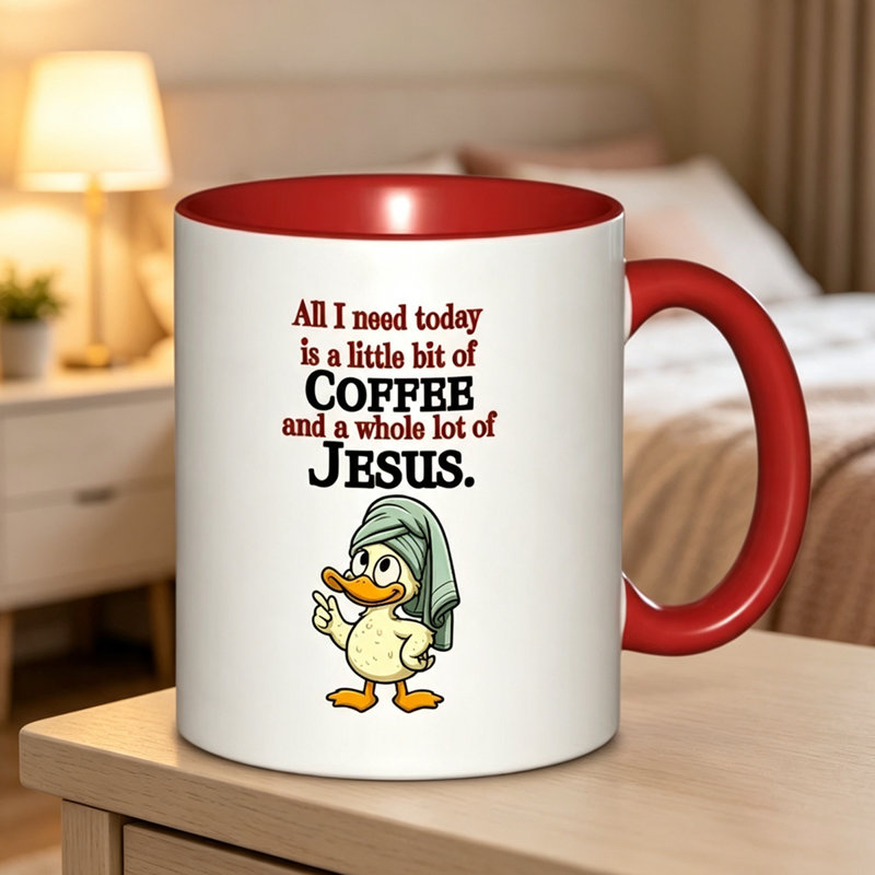 Ceramic Coffee Mug, Red