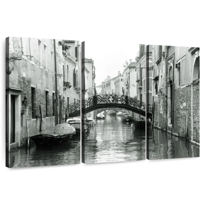 Voies d'eau Nicci de Venise I, H 20 po x l 33 po