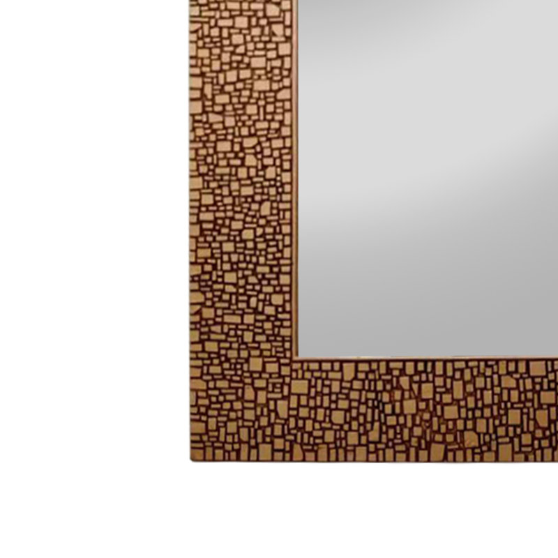 Flat Wall Mirror, Antique Golden