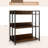 3-Tier Industrial Bookshelf Storage Shelf Display Rack with Adjustable Shelves