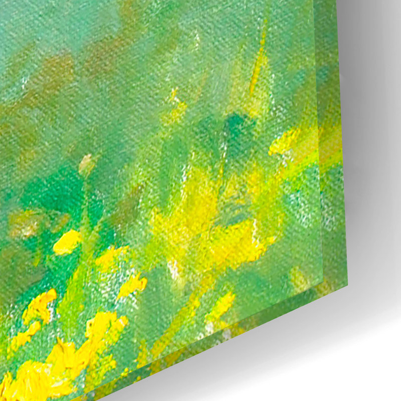  «The Valley» par Allayn Stevens, art mural en verre acrylique, 24 po x 16 po, H 16 po x l 24 po