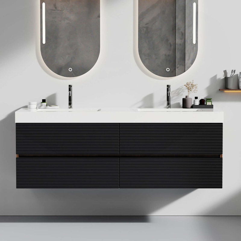 Meuble-lavabo moderne avec caractéristiques avancées et design élégant