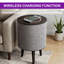 Table de bout moderne et intelligente avec haut-parleur Bluetooth, charge sans fil
