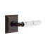 Select Round Privacy (Bed & Bath) Door Lever with Square Rosette-596553729-596553736
