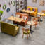 Banc rembourré en similicuir Casual Cafe-101617236