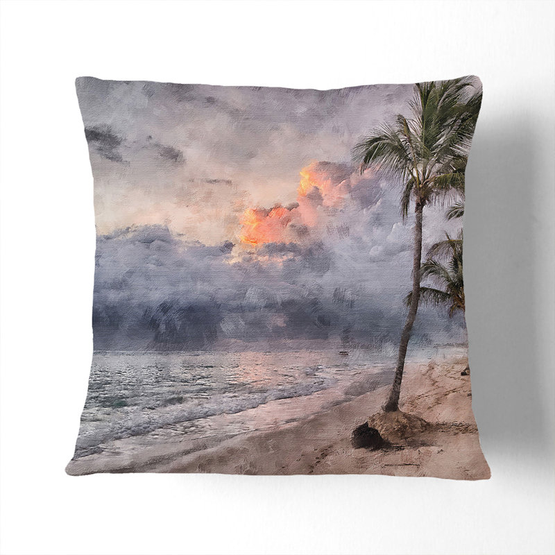 Dominican Republic Beach Scatter Cushion, Stone, 40cm H x 40cm W x 15cm D