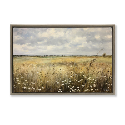 Toile flottante encadrée «Traditional County Field» par Roozbeh Bahramali