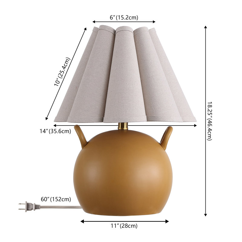 Lampe de table 18,5 pouces Demi