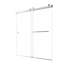 Porte de douche coulissante double sans cadre de 55 à 59 po x H 72 po avec verre trempé transparent de 8 mm-118321394