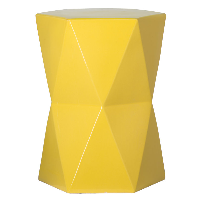 TABOURET HEX 17 po x 22 po Anno LG MATRIX HEX, Jaune